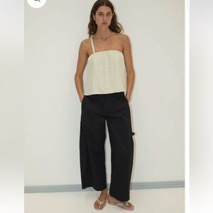 DEIJI STUDIOS BLACK TAB PANT